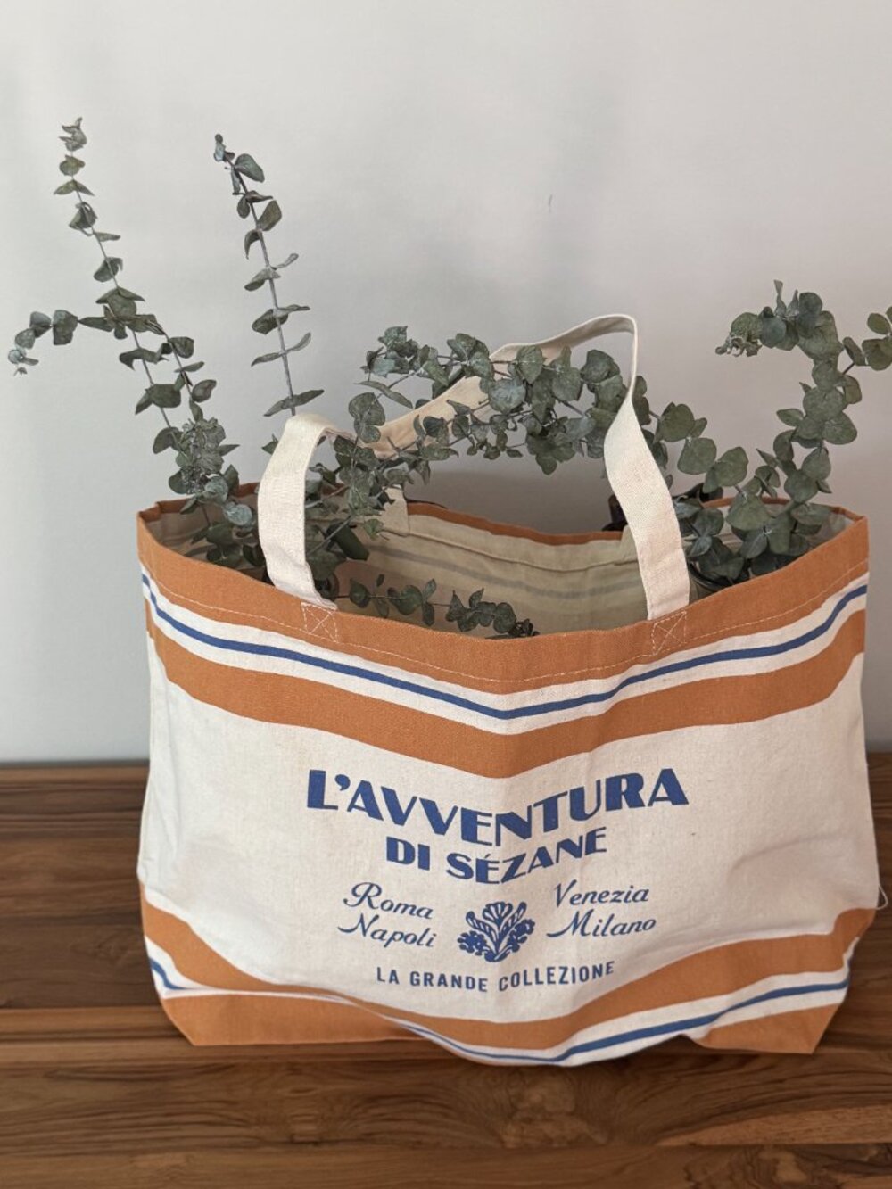 Italy We Have You Covered Sezane Cloth Tote Bag - NWOT - Picture 2 of 11